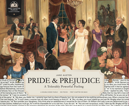 Pride and Prejudice — A Tolerably Powerful Feeling | 500-Piece Double-Sided Puzzle